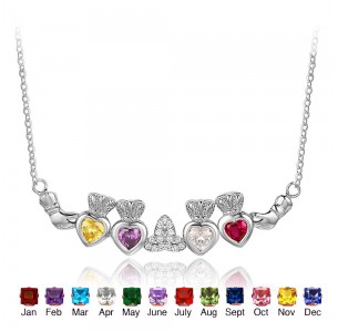 Personalized Birthstone Necklace JEWJONE101904